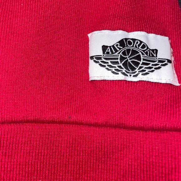 Nike Air Jordan Men’s Wings Red Black Classics Crew Sweatshirt Mens Size M - Picture 2 of 4